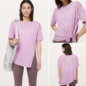 lululemon athletica Light Purple Short Sleeve Tee